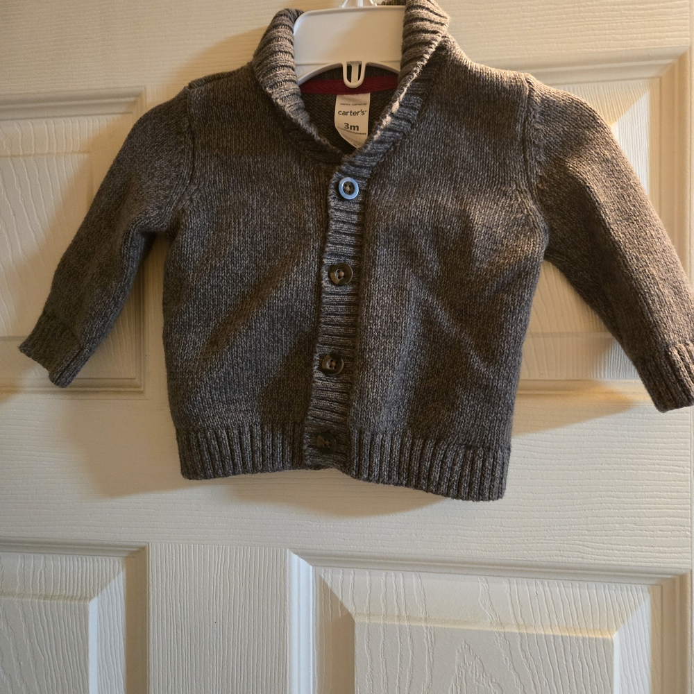 Carter's Gray Cozy Knit Sweater